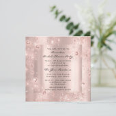 Vrijgezellenfeest Birthday Roos Crystals Foto Kaart (Staand voorkant)