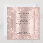 Vrijgezellenfeest Birthday Roos Crystals Foto Kaart (Voorkant)