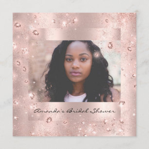 Vrijgezellenfeest Birthday Roos Crystals Foto Kaart