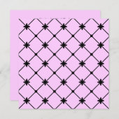 Vrijgezellenfeest Black Crosses Aangepaste uitnodi Kaart (Voorkant / Achterkant)