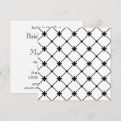 Vrijgezellenfeest Black Crosses Aangepaste uitnodi Kaart (Voorkant / Achterkant)