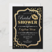 Vrijgezellenfeest - Black Gold Kaart (Voorkant)