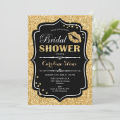 Vrijgezellenfeest - Black Gold Kaart (Staand voorkant)