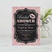 Vrijgezellenfeest - Black Roos Gold Kaart (Staand voorkant)