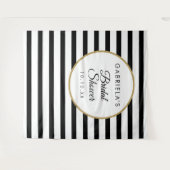 Vrijgezellenfeest Black Stripe Gold Photo Backdrop Wandkleed (Voorkant (horizontaal))