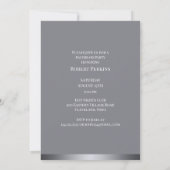 Vrijgezellenfeest Black Suit Flat Invitation Kaart (Achterkant)