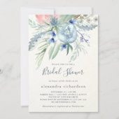 Vrijgezellenfeest Blauw en roze pony Kaart (Voorkant)