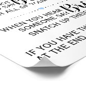 Vrijgezellenfeest blauw floranje bord met clothesp poster (Hoek)