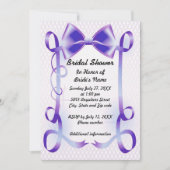 Vrijgezellenfeest Blauwe Bow en lint grensgebied u Kaart (Voorkant)