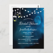 Vrijgezellenfeest blauwe maan licht rustige mason  briefkaart (Voorkant / Achterkant)