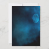 Vrijgezellenfeest blauwe maan lichtsnaren kaart (Achterkant)