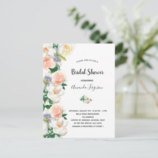 Vrijgezellenfeest blauwe roze roze roze goudmeel w briefkaart (Staand voorkant)