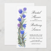 Vrijgezellenfeest Blauwe sage groene wilde bloemen Kaart (Voorkant / Achterkant)