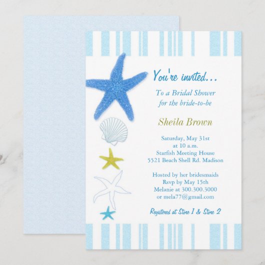 Vrijgezellenfeest Blauwe staarten Kaart (Voorkant / Achterkant)