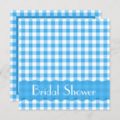 Vrijgezellenfeest Blauwe Tea Party Kaart (Voorkant / Achterkant)