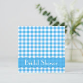 Vrijgezellenfeest Blauwe Tea Party Kaart (Staand voorkant)