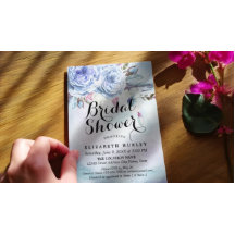 Vrijgezellenfeest Blauwe Waterverf Boho Floral Fea