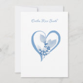 Vrijgezellenfeest, blauwe Waterverf Kaart (Achterkant)