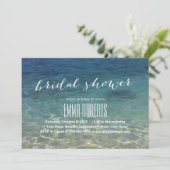 Vrijgezellenfeest blauwe zeestrand Bestemming Kaart (Staand voorkant)