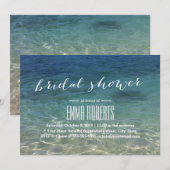 Vrijgezellenfeest blauwe zeestrand Bestemming Kaart (Voorkant / Achterkant)