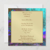 Vrijgezellenfeest Blauwgroen Fusion 2 bruiloft uit Kaart (Achterkant)