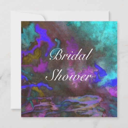 Vrijgezellenfeest Blauwgroen Fusion 2 bruiloft uit Kaart (Voorkant)