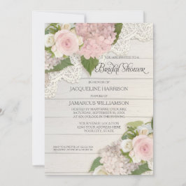 Vrijgezellenfeest  Bloem  Kant Hydrangea Kaart