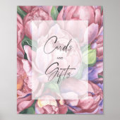 Vrijgezellenfeest - Bloemen - Kaarten en geschenke Poster (Voorkant)