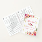 Vrijgezellenfeest Bloemen Roze Blush Recept Notitieboek (Binnen)