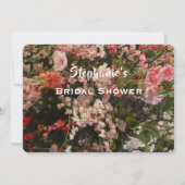 Vrijgezellenfeest Bloemen Roze en Wit Bloemen Naam Kaart (Voorkant)