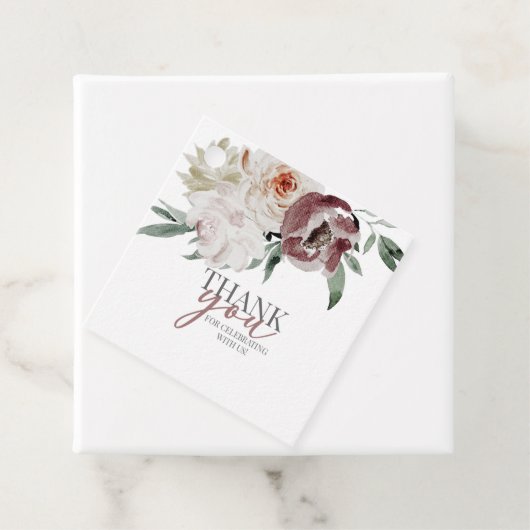 vrijgezellenfeest, bloemenbruid, bruid om klassiek bedankjes labels (In situ)