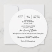 Vrijgezellenfeest Bloemenkrans wit groen goud Kaart (Achterkant)