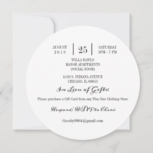 Vrijgezellenfeest Bloemenkrans wit groen goud Kaart (Achterkant)