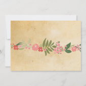 Vrijgezellenfeest Bloemenroute Bachelorette Uitnod Kaart (Achterkant)