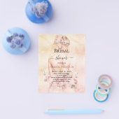 Vrijgezellenfeest blond bruid roos budget uitnodig flyer (Enkel)