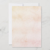 Vrijgezellenfeest blond bruid roos gouden luxe kaart (Achterkant)