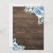 vrijgezellenfeest Blue Cowgirl Laarzen Bloemen Rus Kaart (Achterkant)