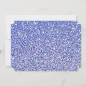 Vrijgezellenfeest Blue Glitter Future Mrs Ticket Kaart (Achterkant)