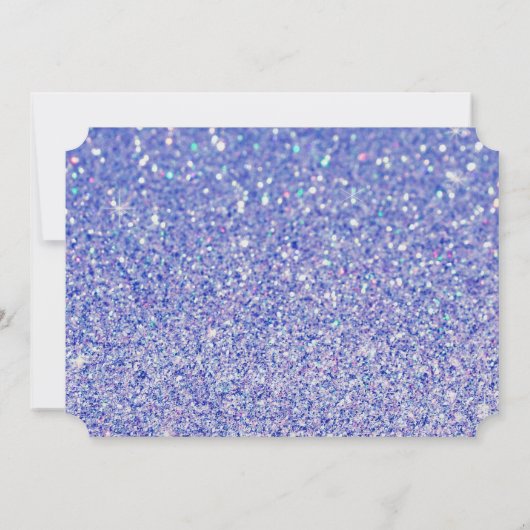 Vrijgezellenfeest Blue Glitter Future Mrs Ticket Kaart (Achterkant)