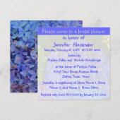 vrijgezellenfeest Blue Hydrangea Kaart (Voorkant / Achterkant)