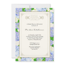Vrijgezellenfeest Blue Hydrangea Lace Floral Forma