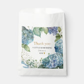 Vrijgezellenfeest Blue Hydrangeas Dank u Bedankzakje (Voorkant)