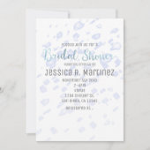 Vrijgezellenfeest Blue Rain Waterverf Kaart (Voorkant)