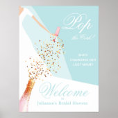 Vrijgezellenfeest Blue Welkom Poster (Voorkant)