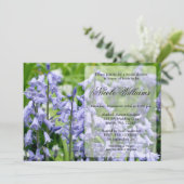 Vrijgezellenfeest Bluebell Flowers Kaart (Staand voorkant)