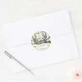 Vrijgezellenfeest  Bluebird Wedding Seal Ronde Sticker (Envelop)