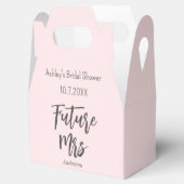 Vrijgezellenfeest Blush Pink Future Mrs Favor Box Bedankdoosjes (Geopend)