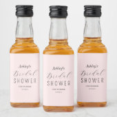 Vrijgezellenfeest Blush Roze Brunch Likeurfles Etiket (Flessen)