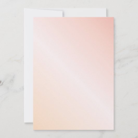 Vrijgezellenfeest blush roze rose gouden bloemen kaart (Achterkant)