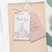 Vrijgezellenfeest Blush Waterverf Floral Hartelijk Cadeaulabel